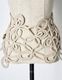 Flower Bond Yarn Belt / beige