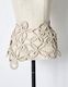 Flower Bond Yarn Belt / beige
