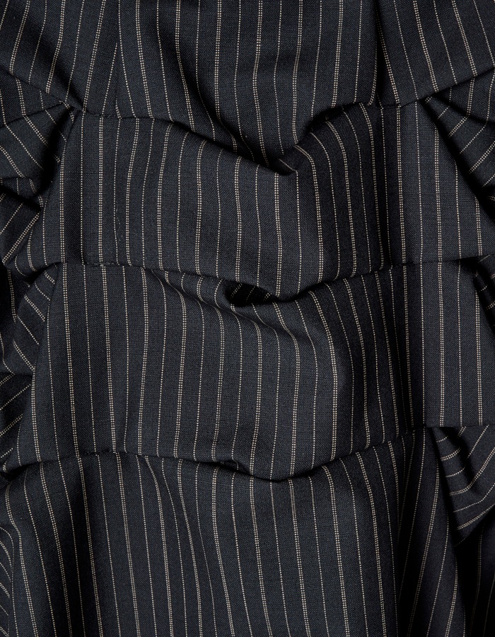 Snowflake Stripe Skirt / black