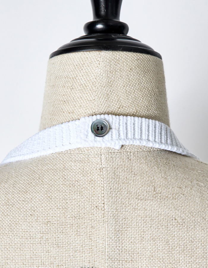 Leaf Fringe Bond Yarn Bustier / white