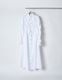 Snowflake Cotton Shirt Dress / white