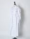 Snowflake Cotton Shirt Dress / white