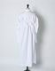 Snowflake Cotton Shirt Dress / white