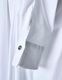 Snowflake Cotton Shirt Dress / white