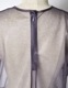 Moon Ruffle Sheer Tops / gray