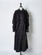 Snowflake Cotton Shirt Dress / black