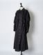 Snowflake Cotton Shirt Dress / black