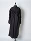 Snowflake Cotton Shirt Dress / black