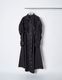 Snowflake Cotton Shirt Dress / black
