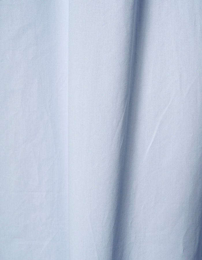 Snowflake Cotton Shirt Dress / sax