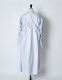 Snowflake Cotton Shirt Dress / sax