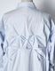 Snowflake Cotton Shirt Dress / sax