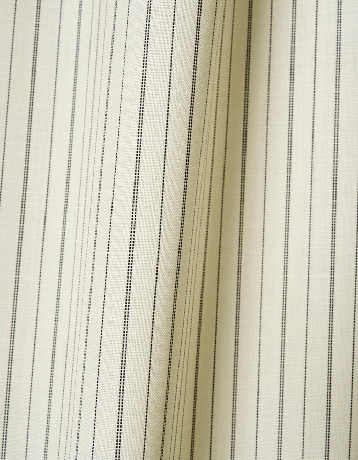 Snowflake Shirt Dress / ivory stripe