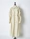 Snowflake Shirt Dress / ivory stripe