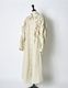 Snowflake Shirt Dress / ivory stripe
