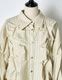 Snowflake Shirt Dress / ivory stripe