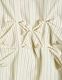 Snowflake Shirt Dress / ivory stripe