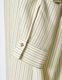 Snowflake Shirt Dress / ivory stripe