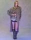 Snowflake Shirt Dress / beige check