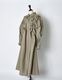 Snowflake Shirt Dress / beige check