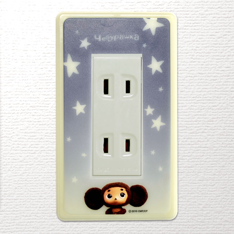 スイッチパネル チェブラーシカ 星 メール便可 ご注文より15営業日前後にて発送 Goods キャラクター雑貨 Run A Town ラナタウン