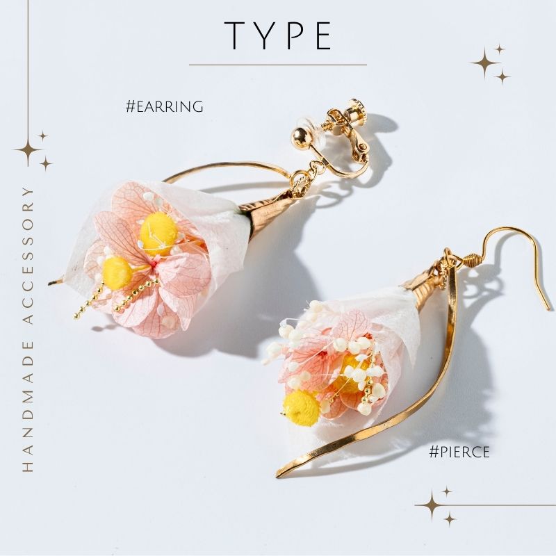 アクセサリー イヤリング ピアス 『bouquet de fleurs ブーケ・ドゥ・フルール』