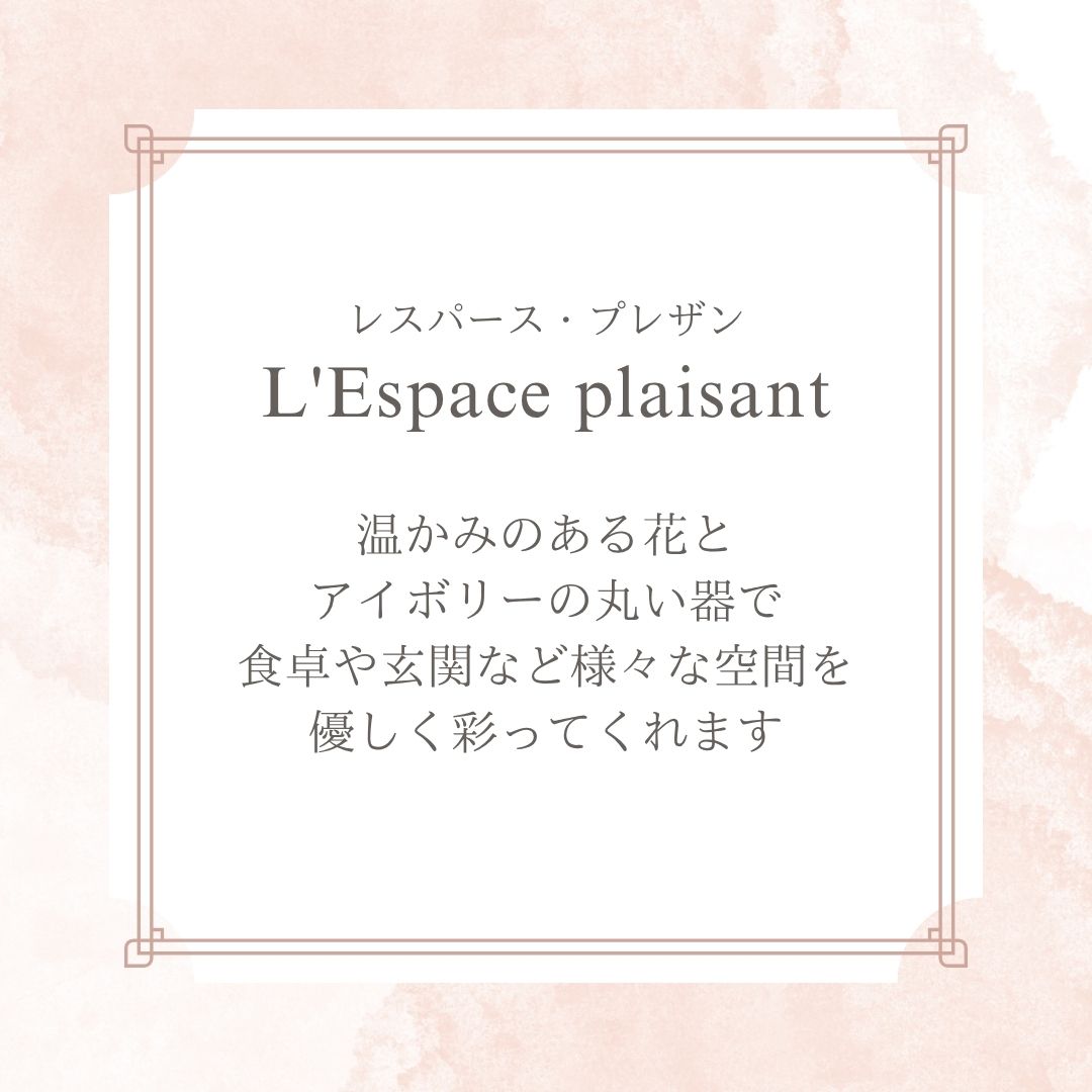 プリザーブドフラワー 『L'Espace plaisant レスパース・プレザン』