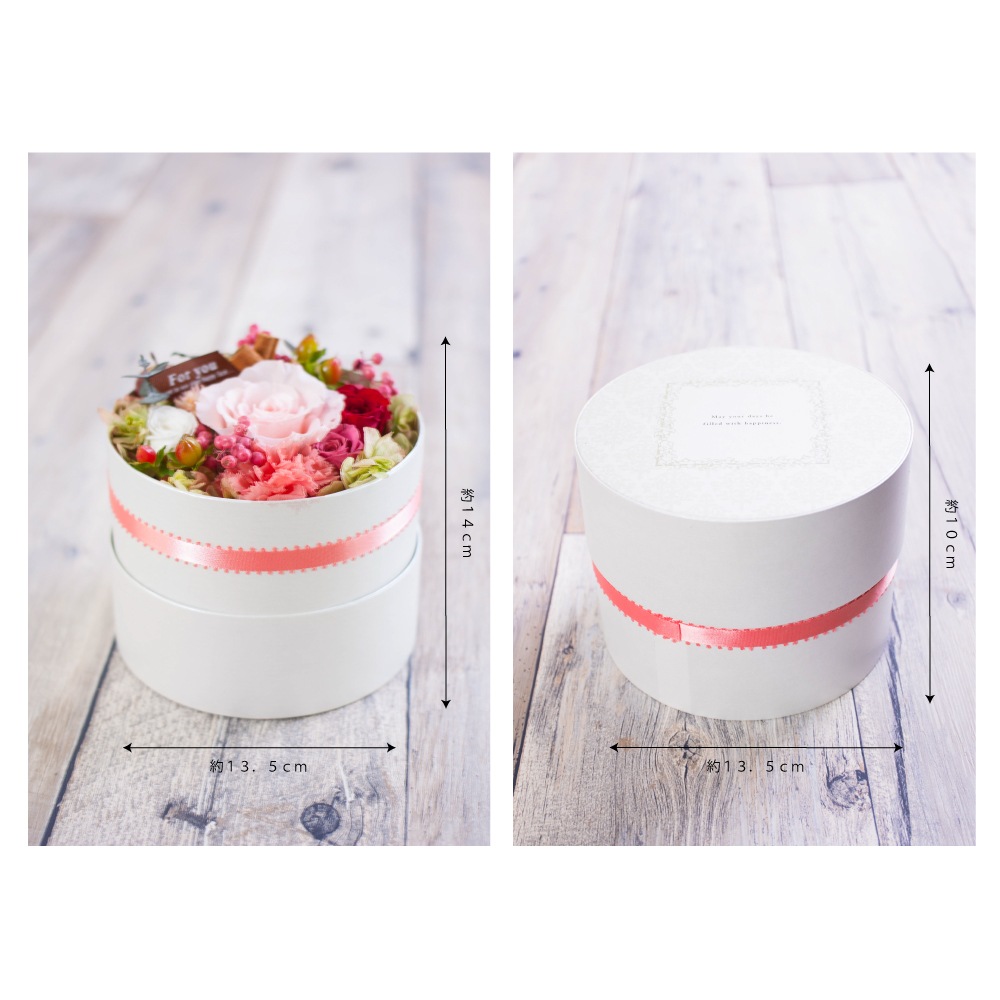 プリザーブドフラワー 『Box Flower パリのケーキ屋さん』