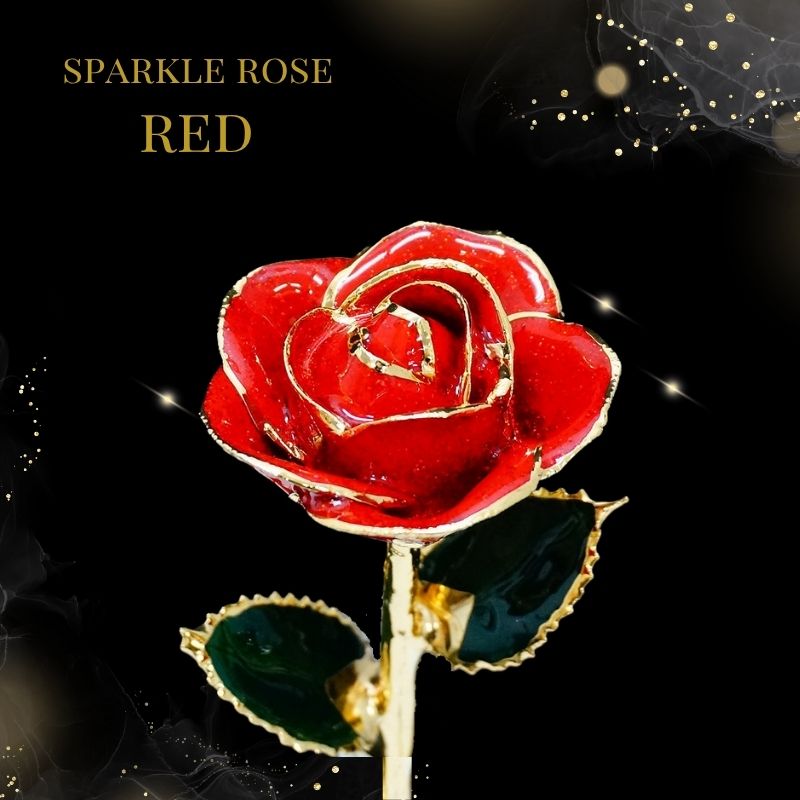 プリザーブドフラワー 『ゴールドプレスティージ スパークルローズ』