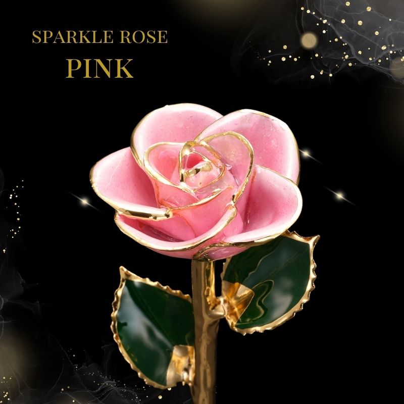 プリザーブドフラワー 『ゴールドプレスティージ スパークルローズ』
