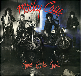 モトリー・クルー（Motley Crue）「Girls,Girls,Girls」 大判マルチクロス