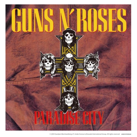 ガンズ・アンド・ローゼズ「Paradise City」 大判マルチクロス