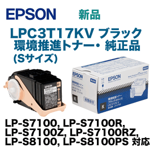 エプソン LPC3T17KV ブラック 環境推進トナー (Sサイズ) 純正品（LP