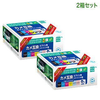 �ڥ����ꥫ 2Ȣ���åȡ� EPSON�����ץ����б� ���� KAM-6CL ɸ�ॿ���� 6���ѥå� �ꥵ�����륤�󥯥����ȥ�å� ��ECI-EKAM-6PS��