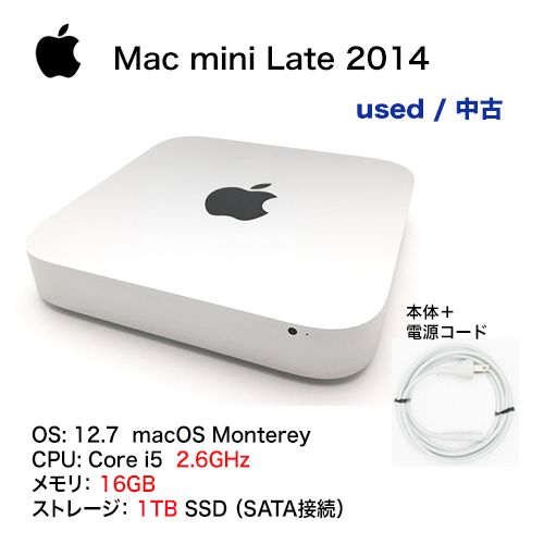 ������ڤ�ˡ���š�Apple(���åץ�) Mac mini Late-2014�ʥޥå� �ߥˡ����Ρ�Core_i5 2.6GHz /����16GB / SSD 1TB��