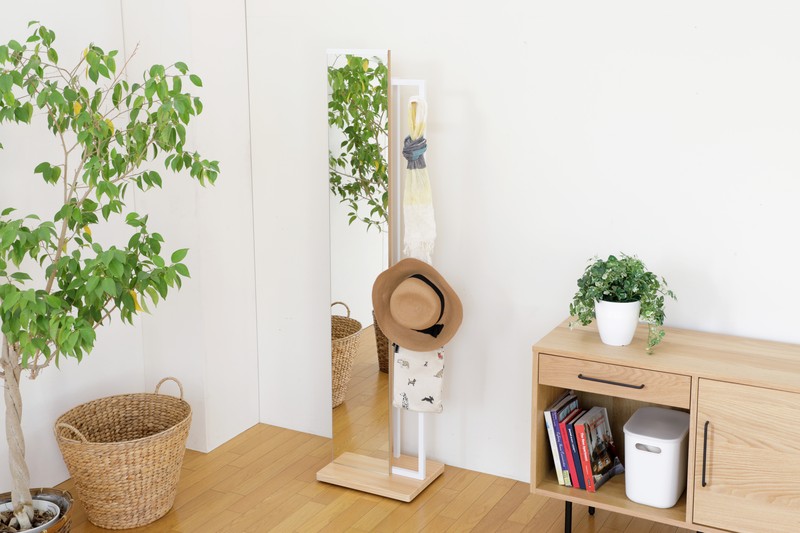 ハンガー付ミラー