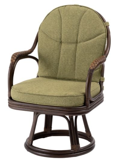 ラタン回転チェア