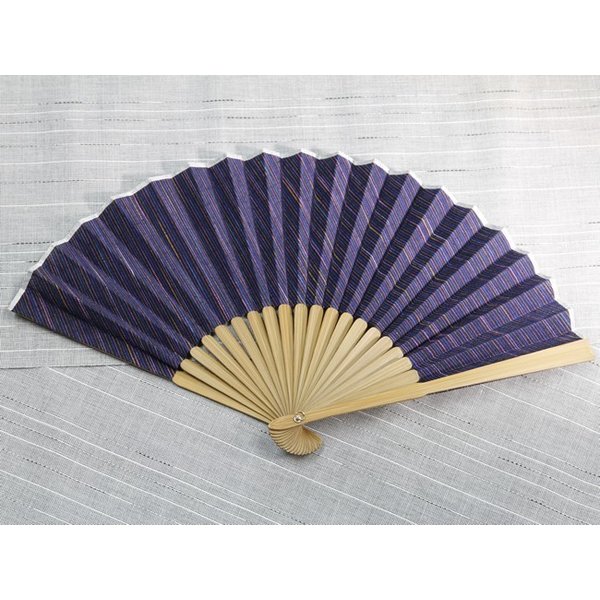 遠州綿紬扇子 菖蒲 （扇子のみ） | 遠州綿紬扇子,スタンダード | 扇子