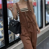 サロペット　かわいめ　ワンピース　ノースリーブ　夏服|ワンピース・サロペット