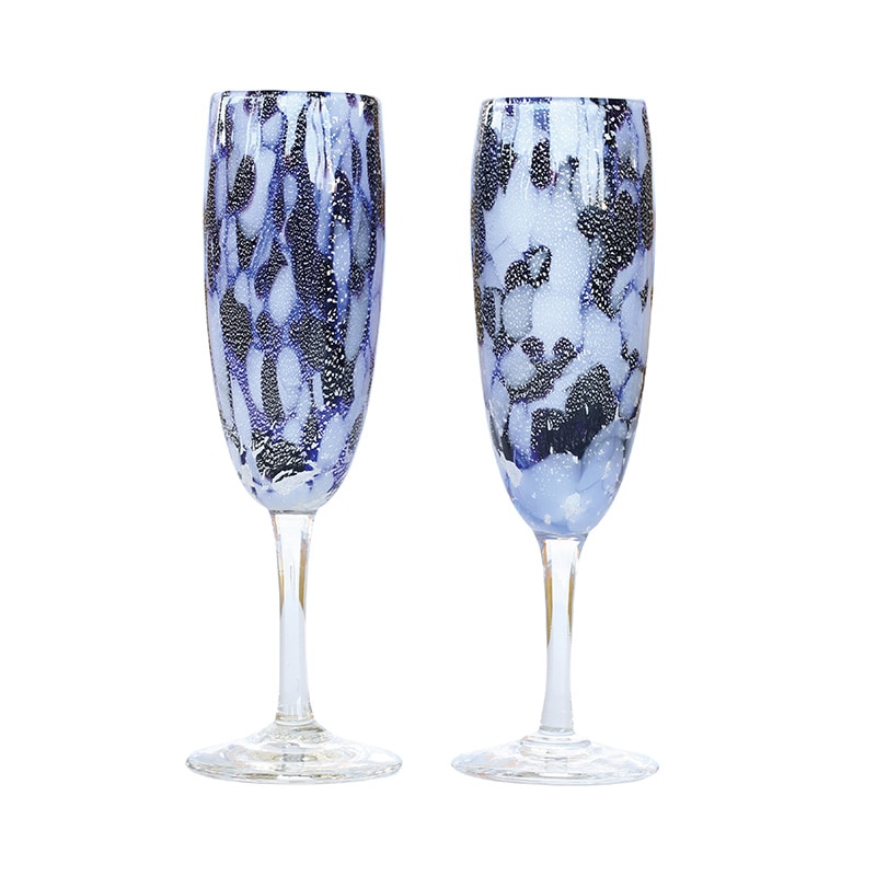 琉球ガラス　グラス　照屋光則作 亜熱帯の海グラス 水