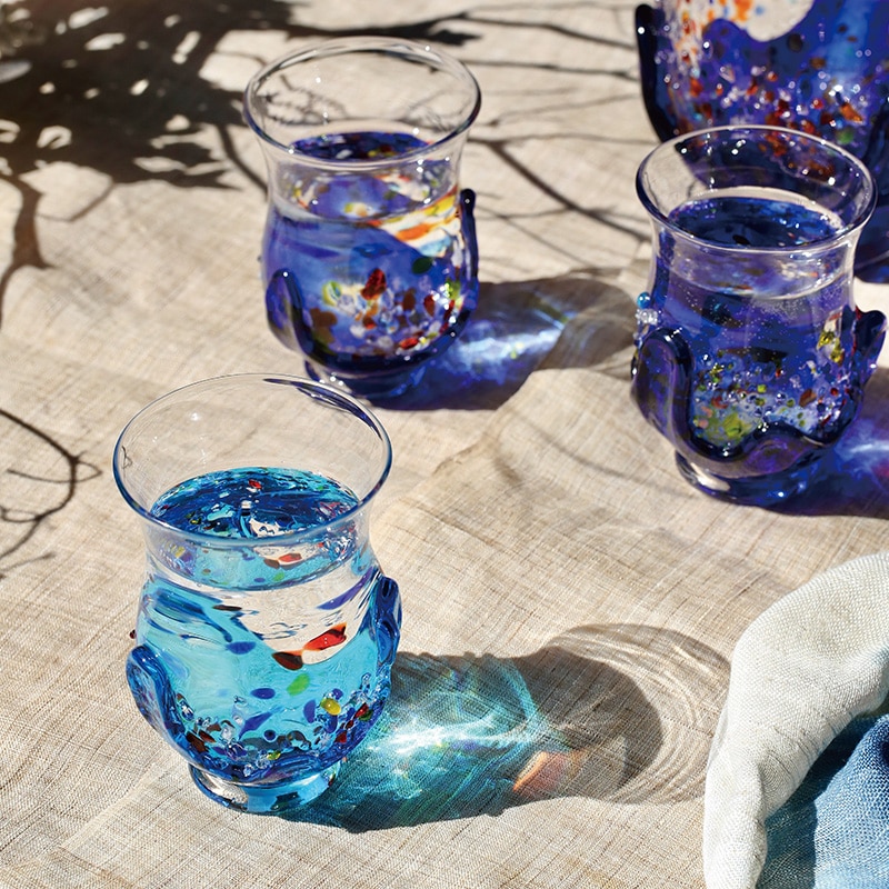 亜熱帯の海グラス(ペア) | すべての商品 | 琉球ガラス村 (TS