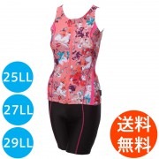 SALE70％OFF　日本製プリントタンクトップセパレート水着　25LLL　27LLL　29LLL　JAB009CD|25LLL〜29LLL（8L〜10L)|水着（レディース）