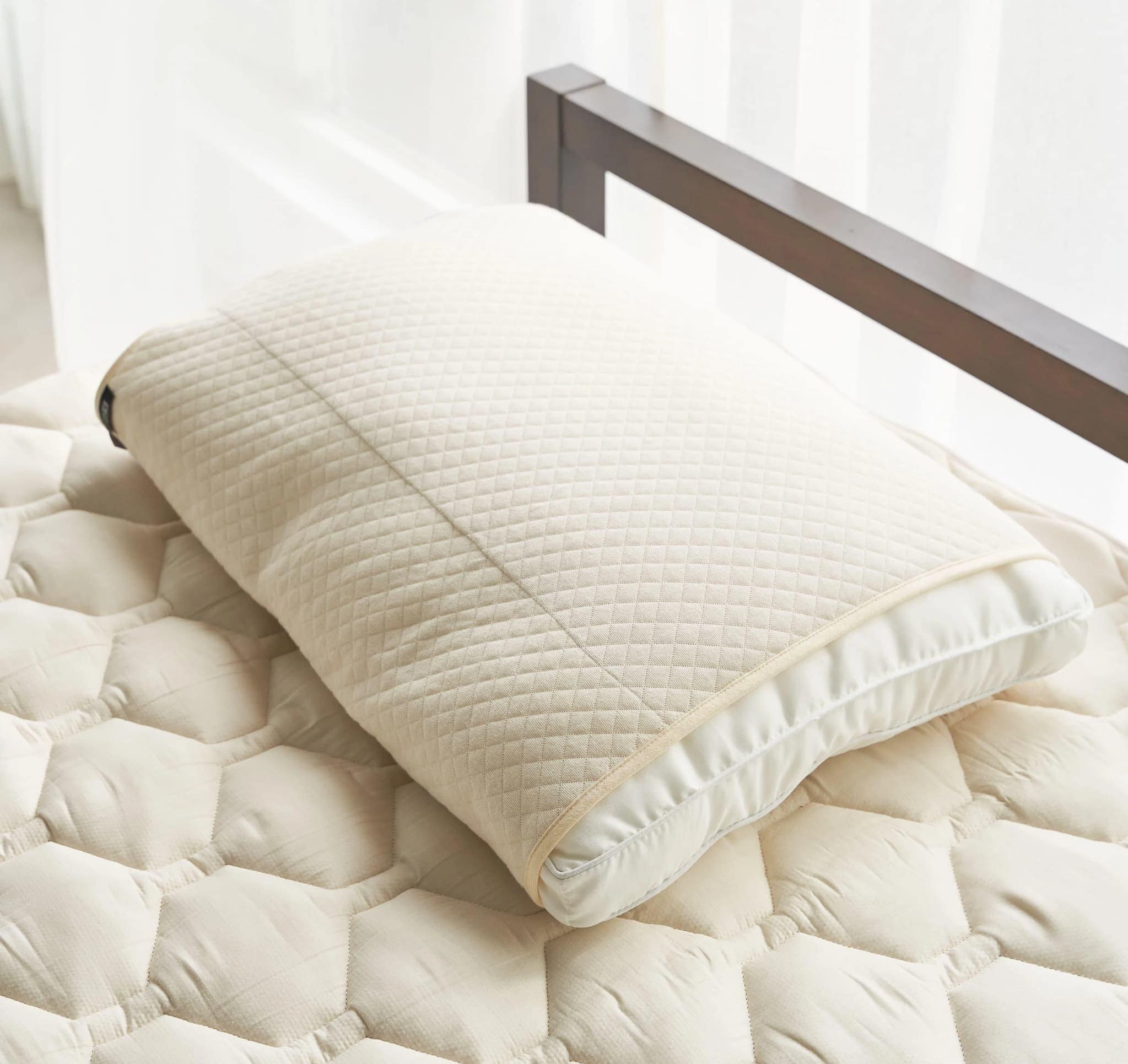 SLEEP HEXAGON　ホルミシス枕カバー　ラジウム素材　オーガニックコットン100%　洗濯機可　日本製