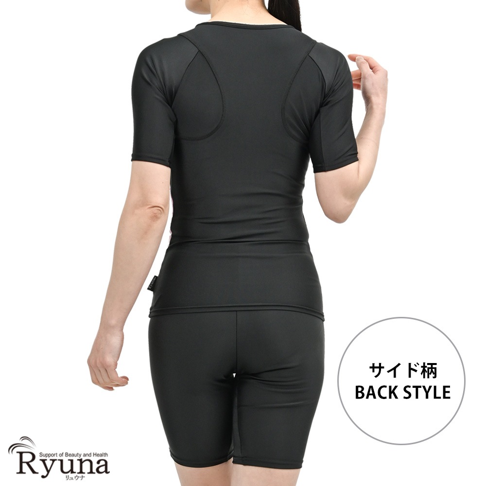 婦人 レディース 水着 ジム用水着 フィットネス水着 半袖 袖あり セパレート フルジップ ファスナー 体型カバー 柄 ロゴ 9M 11L 13L 15LL 17LL 19LL 21LL 23LL 40代 50代 60代 70代 大きいサイズ NB2511R NB2514M NB2514R