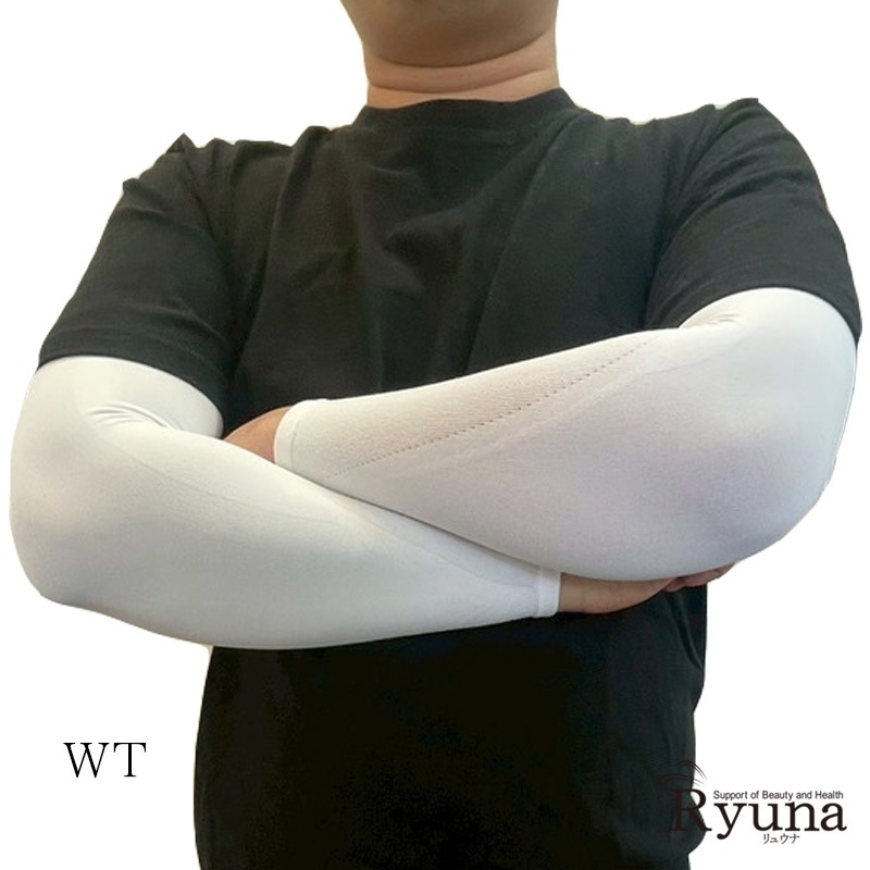 氷冷感　アームカバー　ブラック　黒　ホワイト　白　日本製　接触冷感　涼感持続　フリーサイズ　 熱中症対策 　 日焼け防止　UV対策　旅行　消臭　吸汗速乾　吸水速乾　SCL12-SS