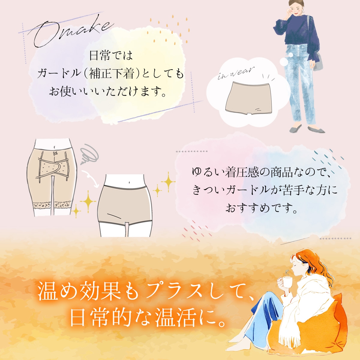 【数量限定販売】水着 レディース インナーショーツ 起毛 ハイウエスト型 アンダーショーツ スイムショーツ 大きいサイズ 大きい水着 ジム プール フィットネス トレーニング 透け防止 日本製 Ryuna リュウナ SY275-K