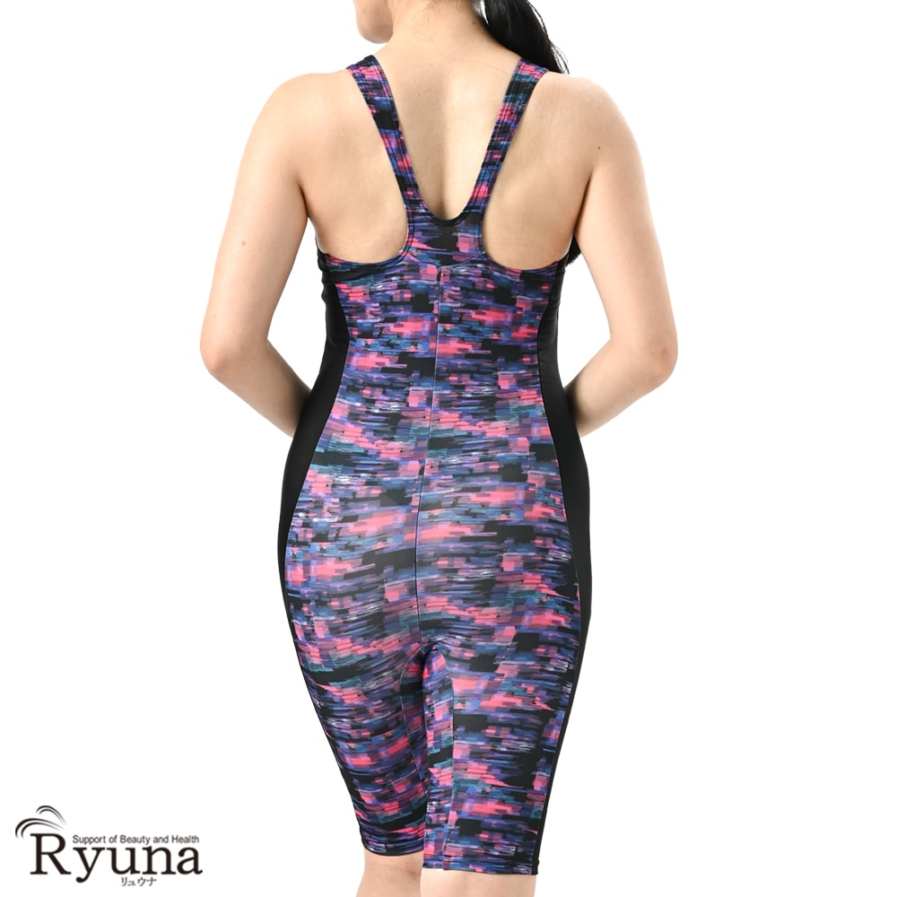 【SALE】【50%OFF】フィットネス水着 ジム用水着 レディース 30代 40代 オールインワン ノースリーブ 9M 11L 13L 50代 60代 体型カバー ママ プール NP2304