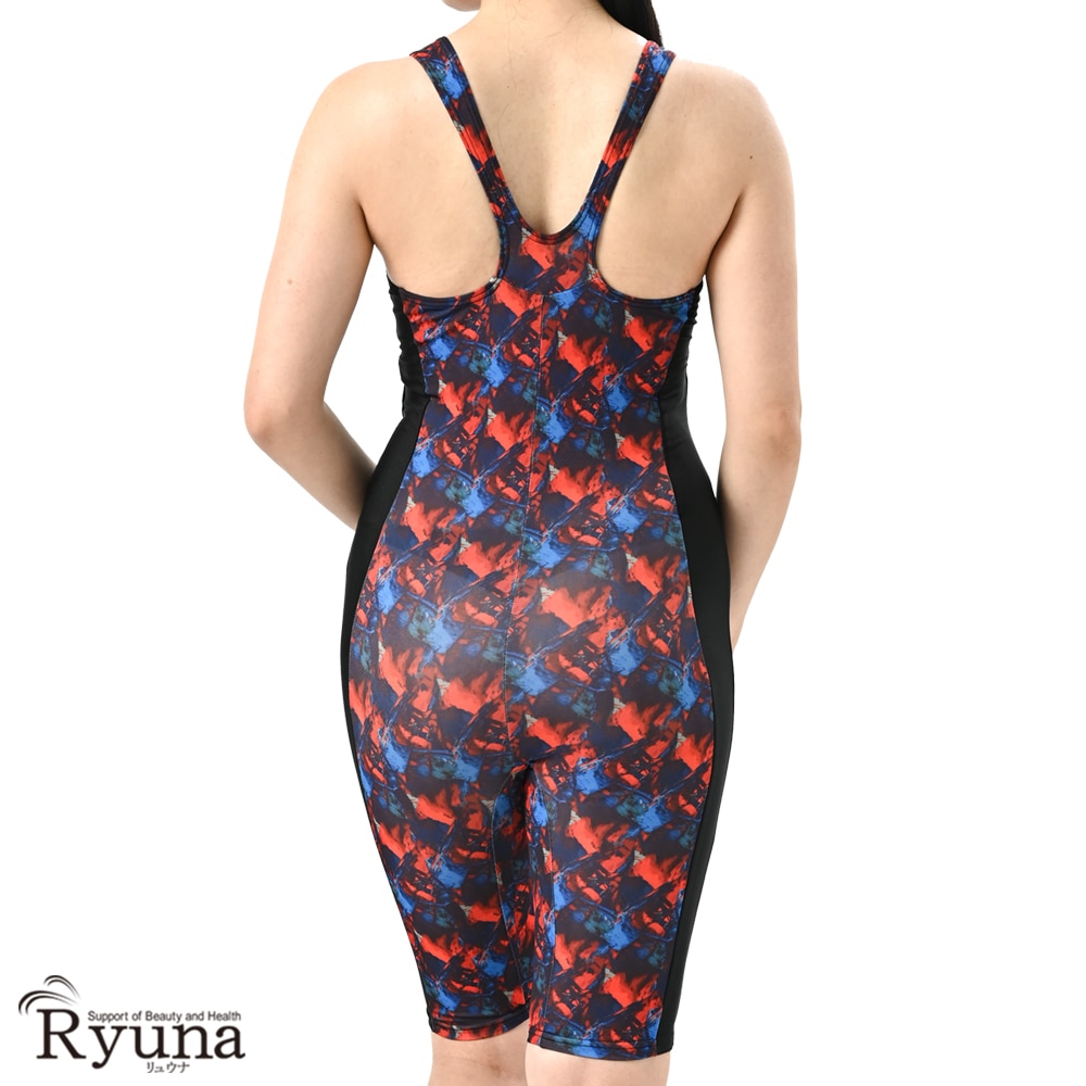 【SALE】【50%OFF】フィットネス水着 ジム用水着 レディース 30代 40代 オールインワン ノースリーブ 9M 11L 13L 50代 60代 体型カバー ママ プール NP2304