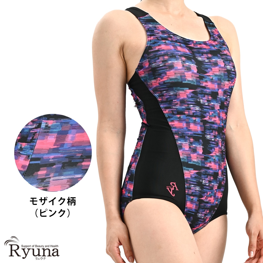 【SALE】【50%OFF】フィットネス水着 ジム用水着 レディース 30代 40代 ワンピース ノースリーブ 9M 11L 13L 50代 60代 体型カバー ママ プール NP2307