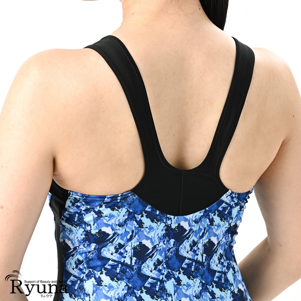 【SALE】【50%OFF】フィットネス水着 ジム用水着 レディース 30代 40代 ワンピース ノースリーブ 9M 11L 13L 50代 60代 体型カバー ママ プール NP2307